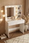 Hanah Home Monroe - MO3-W Mesa de Maquillaje Blanca